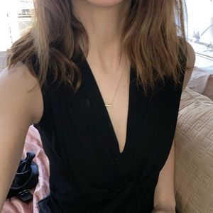 Balenciaga Draped Sleeveless Blouse